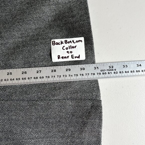 Lauren Ralph Lauren Wool Herringbone Elbow Patch Sport Coat Blazer - Men's 40R - Picture 12 of 12